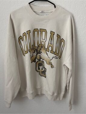 Abercrombie & Fitch x Reserve University of Colorado Graphic Crew Sweatshirt, M